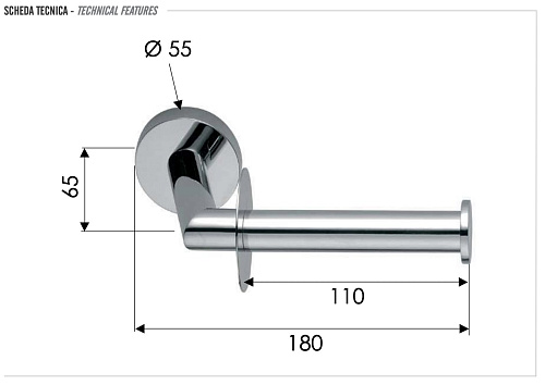 Держатель туалетной бумаги Remer Guest GS61BO, белый матовый Держатель туалетной бумаги Remer Guest GS61BO, белый матовый