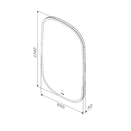 Зеркало AM.PM Func M8FMOX0651WGH с LED-подсветкой, сенсором, 65x124см Зеркало AM.PM Func M8FMOX0651WGH с LED-подсветкой, сенсором, 65x124см