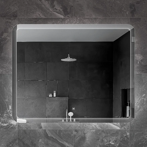 Зеркало CEZARES DUET с лазерной гравировкой подсветкой и сенсорным выключателем CZR-SPC-DUET-1000-800-LED-TCH 1000x800x30 Зеркало CEZARES DUET с лазерной гравировкой подсветкой и сенсорным выключателем CZR-SPC-DUET-1000-800-LED-TCH 1000x800x30