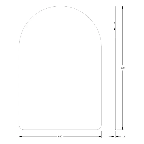 Зеркало Evoform Primary BY 0018 60х90 см со шлифованной кромкой Зеркало Evoform Primary BY 0018 60х90 см со шлифованной кромкой