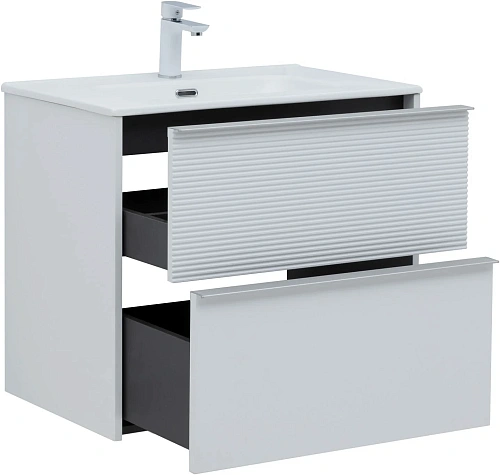 Тумба под раковину Aquanet Вита 70 белый матовый 00330476 подвесная Тумба под раковину Aquanet Вита 70 белый матовый 00330476 подвесная