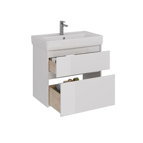 Тумба под раковину Lemark COMBI 80 см подвесная/напольная, белый LM03C80T Тумба под раковину Lemark COMBI 80 см подвесная/напольная, белый LM03C80T