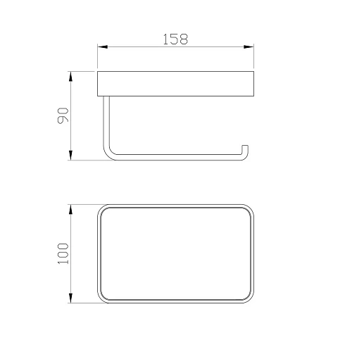 Держатель туалетной бумаги Wonzon & Woghand с полкой, темный графит (WW-9336) Держатель туалетной бумаги Wonzon & Woghand с полкой, темный графит (WW-9336)