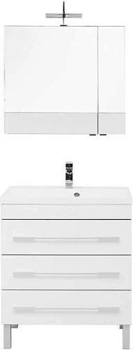 Комплект мебели Aquanet Верона NEW 75 белый (напольный 3 ящика) 00231040 Комплект мебели Aquanet Верона NEW 75 белый (напольный 3 ящика) 00231040