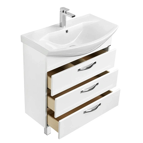 Тумба с раковиной Aquaton Ария 80 Н (1A1413K0AA0100) белая Тумба с раковиной Aquaton Ария 80 Н (1A1413K0AA0100) белая