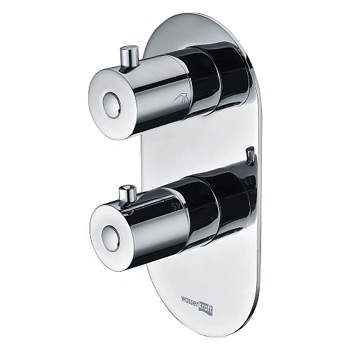 Смеситель для душа WasserKRAFT Berkel 4833 Thermo термостатический хром Смеситель для душа WasserKRAFT Berkel 4833 Thermo термостатический хром
