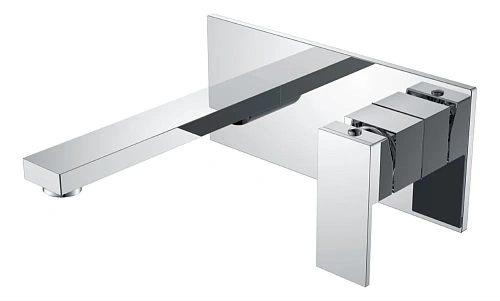 Смеситель для раковины Boheme Qubic Chrome 475-CR встроенный Смеситель для раковины Boheme Qubic Chrome 475-CR встроенный