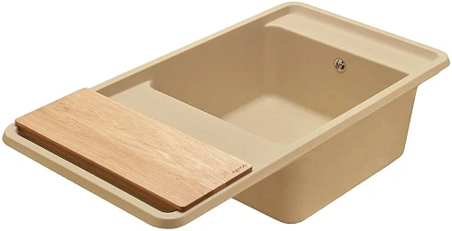 Кухонная мойка Aquaton Беллис 97 1A725132BS260 из литого мрамора, латте Кухонная мойка Aquaton Беллис 97 1A725132BS260 из литого мрамора, латте