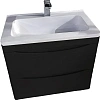Тумба под раковину Style Line Бергамо мини 80люкс PLUS черный СС-00002324 Тумба под раковину Style Line Бергамо мини 80люкс PLUS черный СС-00002324