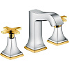 Смеситель для раковины Hansgrohe Metropol Classic 31306090, хром/под золото