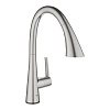 Картинка анонса товара «смеситель для кухни grohe zedra touch 1/2“ сенсорный однорычажный, суперсталь (30219dc2)»