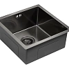 Кухонная мойка Paulmark GERBERG 44 UNI, PM254444-GM, вороненая сталь, 440х440мм Кухонная мойка Paulmark GERBERG 44 UNI, PM254444-GM, вороненая сталь, 440х440мм
