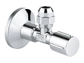 Вентиль угловой GROHE 1/2″-3/8″ для подключения смесителей, хром (22039000) Вентиль угловой GROHE 1/2″-3/8″ для подключения смесителей, хром (22039000)