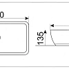 Раковина CeramaLux 9217 накладная, белый Раковина CeramaLux 9217 накладная, белый