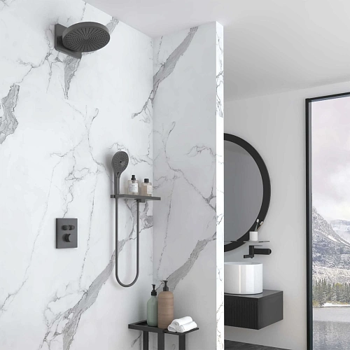 Душевая система Vincea Inspire VSFW-3I21MT1RGM встраиваемый, термостат, вороненая сталь Душевая система Vincea Inspire VSFW-3I21MT1RGM встраиваемый, термостат, вороненая сталь