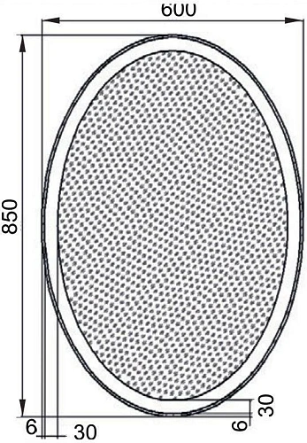 Зеркало Aquanet Комо 6085 LED 00196667 Зеркало Aquanet Комо 6085 LED 00196667