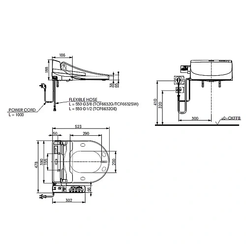Крышка-биде Toto MH/NC TCF6632G#NW1 белая с микролифтом Крышка-биде Toto MH/NC TCF6632G#NW1 белая с микролифтом