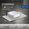 Картинка анонса товара «столешница aquanet flat 70 00345778 мрамор, с отверстием слева»