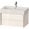 Картинка анонса товара «тумба под раковину duravit xviu xv43360b122 подвесная 78 см белая/шампань»