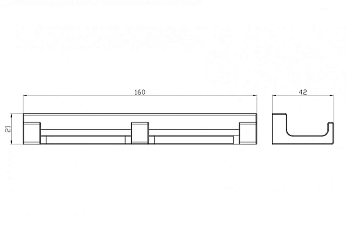 Крючок Wonzon & Woghand черный (WW-9135-BL) Крючок Wonzon & Woghand черный (WW-9135-BL)