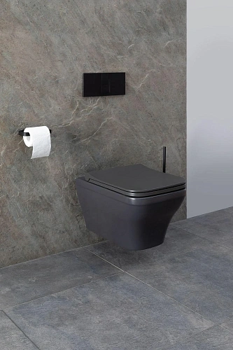 Унитаз подвесной Allen Brau Infinity 4.21011.AN с крышкой, антрацит Унитаз подвесной Allen Brau Infinity 4.21011.AN с крышкой, антрацит