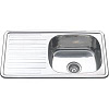 Картинка анонса товара «кухонная мойка melana 7642 r 0,8/180 врезная прямоугольная с сифоном (113 t r *10) 113 t r (*10)»
