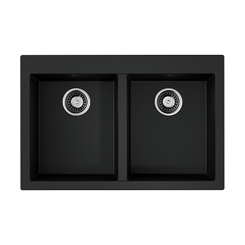 Кухонная мойка Omoikiri Bosen 80-2-BL Tetogranit/черный 4993836 Кухонная мойка Omoikiri Bosen 80-2-BL Tetogranit/черный 4993836