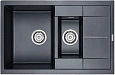 Кухонная мойка Paulmark FESTE, PM237850-BLM, черный-металлик, 775х495 мм Кухонная мойка Paulmark FESTE, PM237850-BLM, черный-металлик, 775х495 мм
