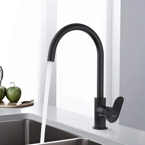 Смеситель для кухни Aquatek ОБЕРОН AQ1282MB Черный матовый Смеситель для кухни Aquatek ОБЕРОН AQ1282MB Черный матовый