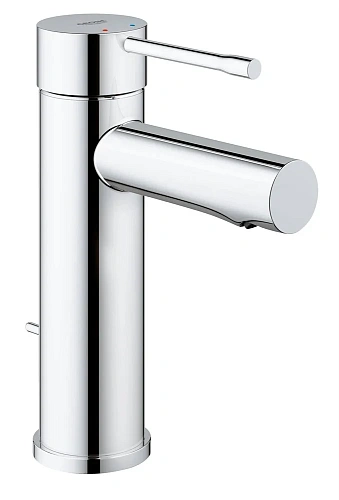 Смеситель для раковины GROHE Essence+ с донным клапаном и низким изливом, хром (32898001) Смеситель для раковины GROHE Essence+ с донным клапаном и низким изливом, хром (32898001)