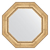 Зеркало в багетной раме Evoform Octagon, BY 3672, 83 x 83 см, состаренное серебро с орнаментом