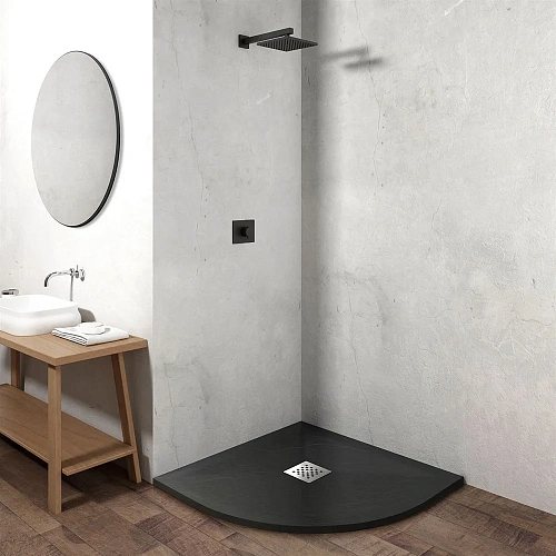 Душевой поддон Vincea из искусственного камня VST-4SQ1010A, 1000x1000x25, антрацит Душевой поддон Vincea из искусственного камня VST-4SQ1010A, 1000x1000x25, антрацит