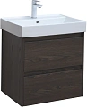 Тумба под раковину Aquanet Nova Lite 60 дуб черный (2 ящика) 00287894 Тумба под раковину Aquanet Nova Lite 60 дуб черный (2 ящика) 00287894