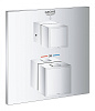 Картинка анонса товара «смеситель для душа grohe grohtherm cube, хром (24153000) внешняя часть термостата»