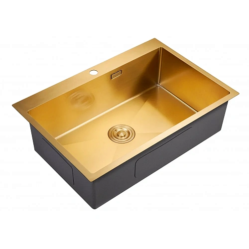 Кухонная мойка Milacio Denia 750 Steel (MC.77508) золото Кухонная мойка Milacio Denia 750 Steel (MC.77508) золото