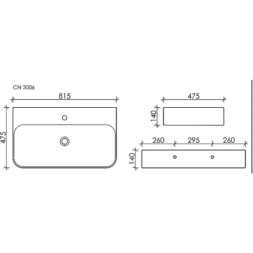 Раковина Ceramica Nova AURA CN2006 белый подвесная Раковина Ceramica Nova AURA CN2006 белый подвесная