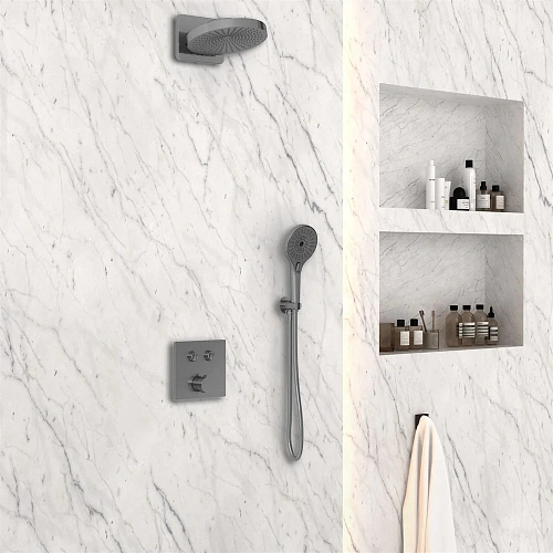 Душевая система Vincea Inspire VSFW-4I211GM встраиваемая, вороненая сталь Душевая система Vincea Inspire VSFW-4I211GM встраиваемая, вороненая сталь