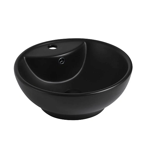 Раковина ABBER Bequem AC2101MB накладная, черная матовая Раковина ABBER Bequem AC2101MB накладная, черная матовая