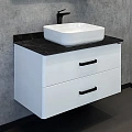 Тумба с раковиной Comforty Амстердам-95 00-00014001 белая со столешницей под мрамор Калакатта Блэк раковина Comforty T-Y9378 Тумба с раковиной Comforty Амстердам-95 00-00014001 белая со столешницей под мрамор Калакатта Блэк раковина Comforty T-Y9378