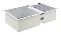 Кухонная мойка GROHE K700 с 2 чашами, 860 x 500 мм, хром (31855SD0) Кухонная мойка GROHE K700 с 2 чашами, 860 x 500 мм, хром (31855SD0)