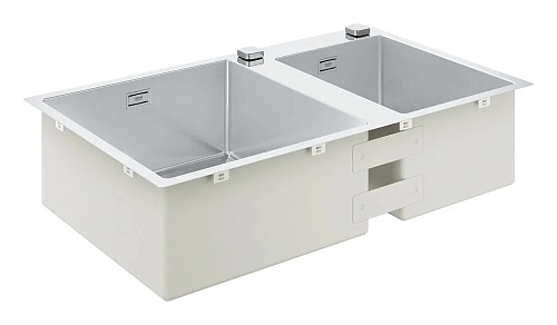 Кухонная мойка GROHE K700 с 2 чашами, 860 x 500 мм, хром (31855SD0) Кухонная мойка GROHE K700 с 2 чашами, 860 x 500 мм, хром (31855SD0)