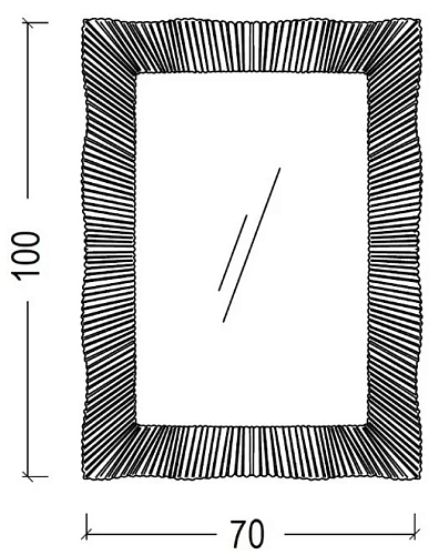 Зеркало Boheme SOHO золото 70х100 ППУ с подсветкой 563 Зеркало Boheme SOHO золото 70х100 ППУ с подсветкой 563