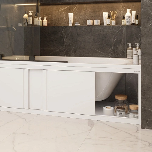 Экран для ванны фронтальный Onika Одио 140 см 514003 белый Экран для ванны фронтальный Onika Одио 140 см 514003 белый