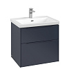 Картинка анонса товара «тумба под раковину villeroy &amp; boch subway 3.0 marine blue / marine blue c57602vq»