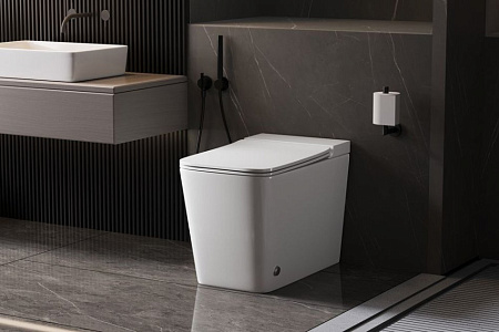 Унитаз приставной ABBER Rechteck AC1213P белый с импульсным смывом с крышкой микролифт Унитаз приставной ABBER Rechteck AC1213P белый с импульсным смывом с крышкой микролифт