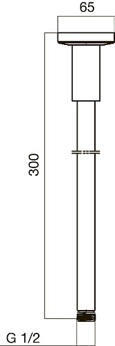 Кронштейн верхнего душа AM.PM F0500600 Кронштейн верхнего душа AM.PM F0500600