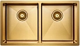Кухонная мойка Paulmark AISI304 DOPPLET PM507844-BG брашированное золото 780х440мм Кухонная мойка Paulmark AISI304 DOPPLET PM507844-BG брашированное золото 780х440мм