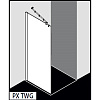 Картинка анонса товара «душевая перегородка kermi walk-in pasa px twf/g (1200 mm) px twf/g 12020 vpk»
