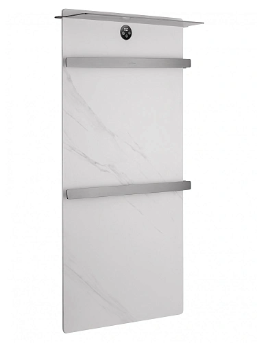 Полотенцесушитель электрический Wonzon & Woghand STUTTGART (WW-A504W-GM) с каменной плитой белый мрамор, темный графит Полотенцесушитель электрический Wonzon & Woghand STUTTGART (WW-A504W-GM) с каменной плитой белый мрамор, темный графит