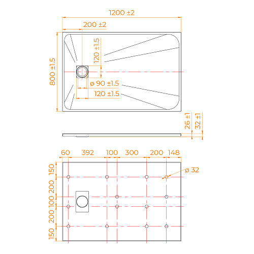Душевой поддон RGW TSS-B 800x1200 мм 553502812-04 прямоугольный черный Душевой поддон RGW TSS-B 800x1200 мм 553502812-04 прямоугольный черный